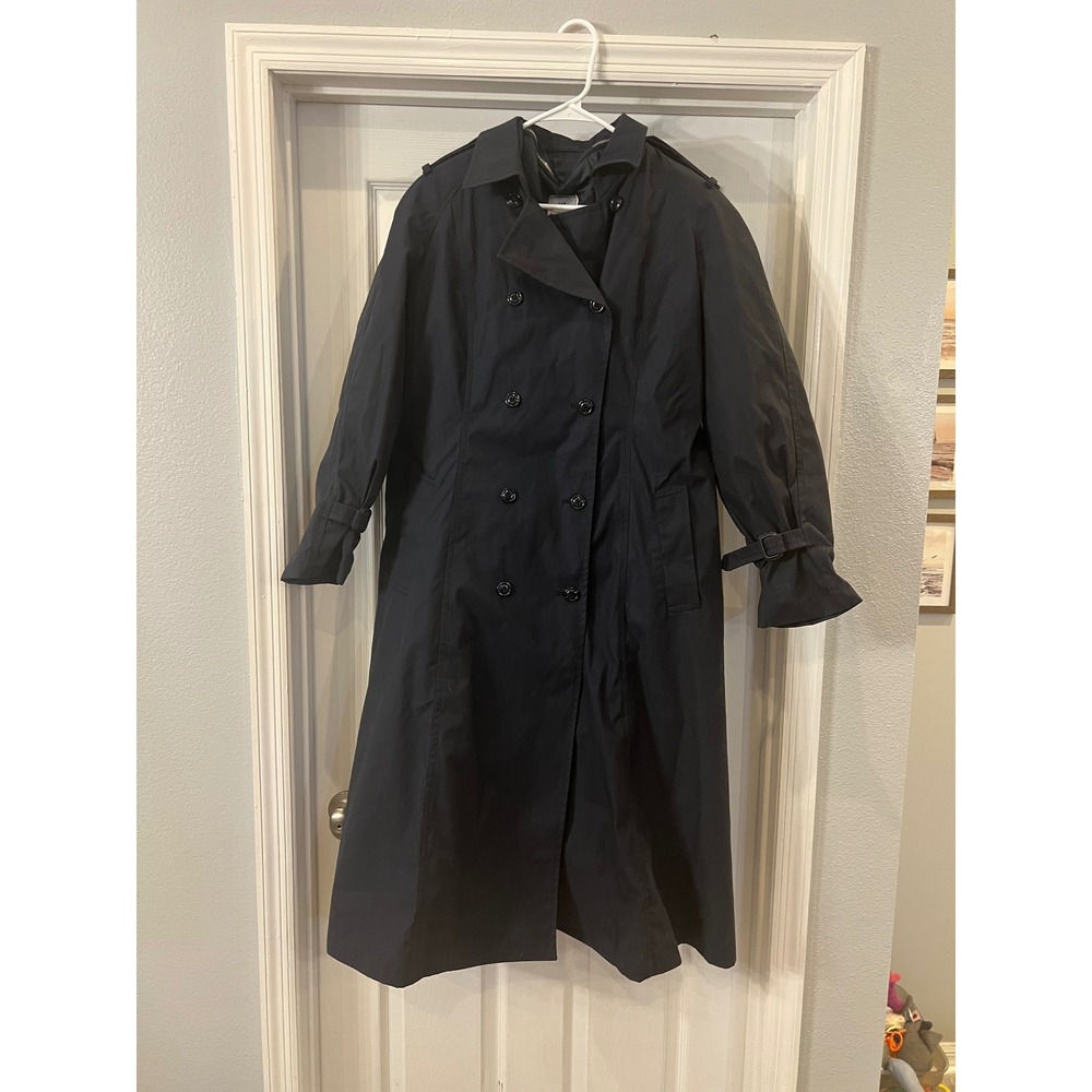 Trench Coat‎ Double Breasted Long Rain Coat Classic Style